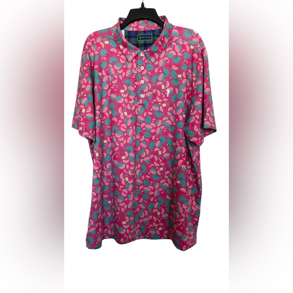 William Murray Men’s Sz XL Tequila Agave Watermelon Margarita Polo/Golf Shirt
